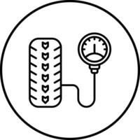 pneu pressão vetor ícone