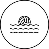 pólo aquático vetor ícone