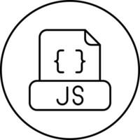 ícone de vetor de arquivo javascript