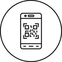 Móvel qr código vetor ícone