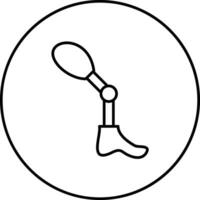 ícone de vetor de prótese
