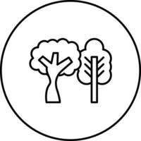 decíduo árvore vetor ícone