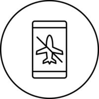 avião modo inativo vetor ícone