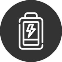 design de ícone criativo de bateria fraca vetor