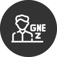 gen z masculino criativo ícone Projeto vetor