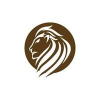 modelo de logotipo de leão vetor