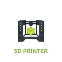 Ilustração vetorial de impressora 3D vetor