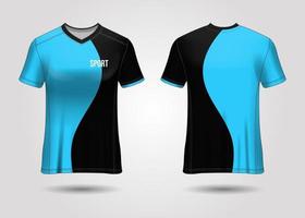 design de esporte de t-shirt. camisa de corrida. vista frontal e traseira uniforme. vetor