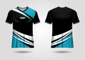 design de esporte de t-shirt. camisa de corrida. vista frontal e traseira uniforme. vetor