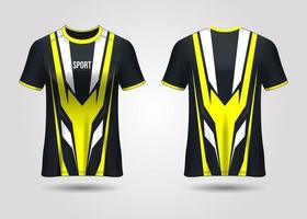 design de esporte de t-shirt. camisa de corrida. vista frontal e traseira uniforme. vetor