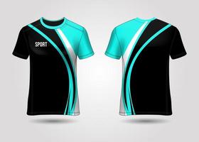 design de esporte de t-shirt. camisa de corrida. vista frontal e traseira uniforme. vetor