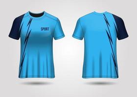 design de esporte de t-shirt. camisa de corrida. vista frontal e traseira uniforme. vetor