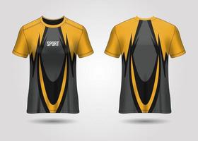 design de esporte de t-shirt. camisa de corrida. vista frontal e traseira uniforme. vetor