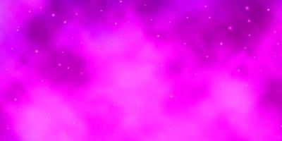padrão de vetor rosa claro com estrelas abstratas.