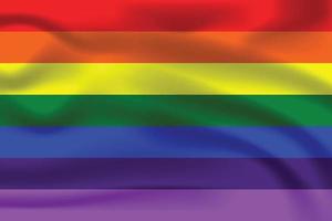 bandeira do orgulho do arco-íris para ilustração vetorial gratuita lgbtq vetor