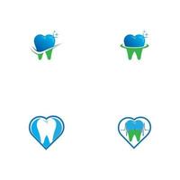 aplicativo de ícones de modelos de logotipo e símbolos odontológico vetor