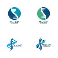 modelo de design de logotipo de vetor dna