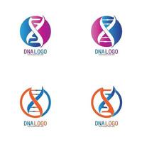 modelo de design de logotipo de vetor dna