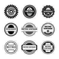 velho Distintivos. vintage sinal, retro Prêmio crachá e logotipo emblema quadro, Armação vetor conjunto