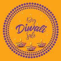 grande diwali venda oferta grande desconto promoção modelo vetor