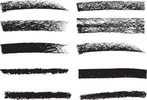 carvão lápis linha, escovar, textura vetor