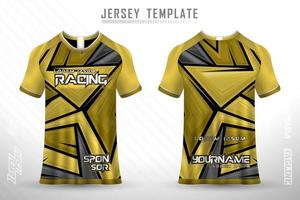 jérsei de esportes e t-shirt modelo esportes jersey design vetor maquete.