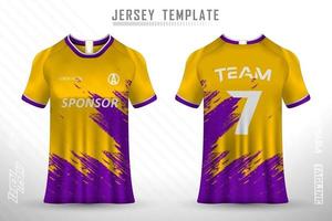 jérsei de esportes e t-shirt modelo esportes jersey design vetor maquete.