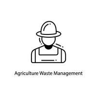 agricultura desperdício gestão rabisco ícone Projeto ilustração. agricultura símbolo em branco fundo eps 10 Arquivo vetor