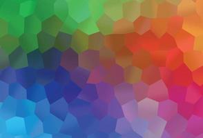 luz multicolorida, modelo de vetor de arco-íris em estilo hexagonal.