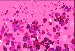 fundo vector rosa claro com formas de bolha.