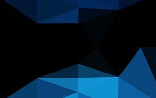 capa de mosaico de triângulo de vetor de azul escuro.