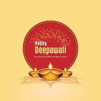 feliz deepawali festival vetor Projeto