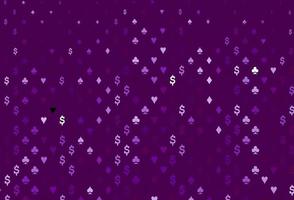 fundo vector roxo escuro com sinais de cartões.