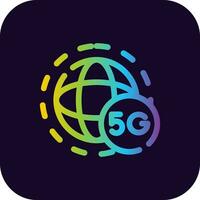 design de ícone criativo 5g vetor