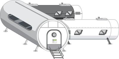 parte da estação espacial isolada vetor