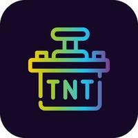 design de ícone criativo tnt vetor