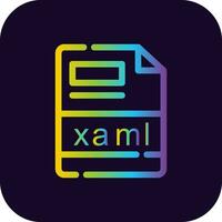 xaml criativo ícone Projeto vetor