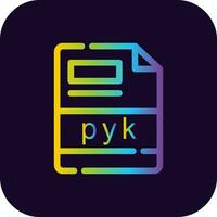 pyk criativo ícone Projeto vetor