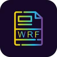 wrf criativo ícone Projeto vetor