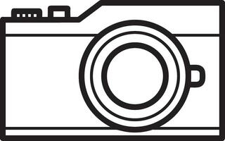 Câmera fotografia ícone símbolo imagem vetor. ilustração do multimídia fotográfico lente gráfico Projeto imagem vetor