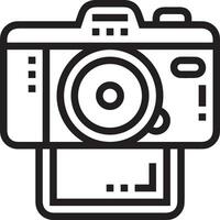 Câmera fotografia ícone símbolo imagem vetor. ilustração do multimídia fotográfico lente grapich Projeto imagem vetor