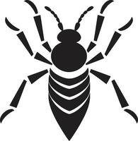 elegante inseto ilustração vetor cupim infestação