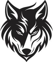sombreado canino rei marca ônix lobos rugido emblema vetor