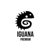 ilustração do projeto do ícone do logotipo da iguana vetor