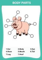 ilustração de porco vetor