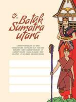 batak norte sumatra Indonésia cultura ilustração Projeto idéia vetor