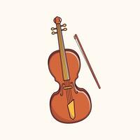 violino musical instrumento, clássico musical instrumento vetor