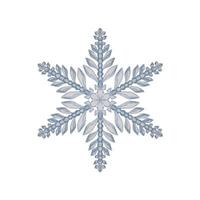 mão desenhado aguarela azul e prata flocos de neve, água gelo cristal congeladas dentro inverno. ilustração, solteiro objeto isolado em branco fundo. Projeto para feriado poster, imprimir, local na rede Internet, cartão, livreto vetor