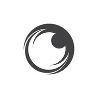 círculo anel redemoinho abstrato logotipo vetor