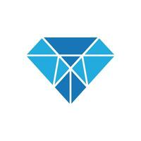 joalheria linha arte diamante logotipo ícone e símbolo vetor